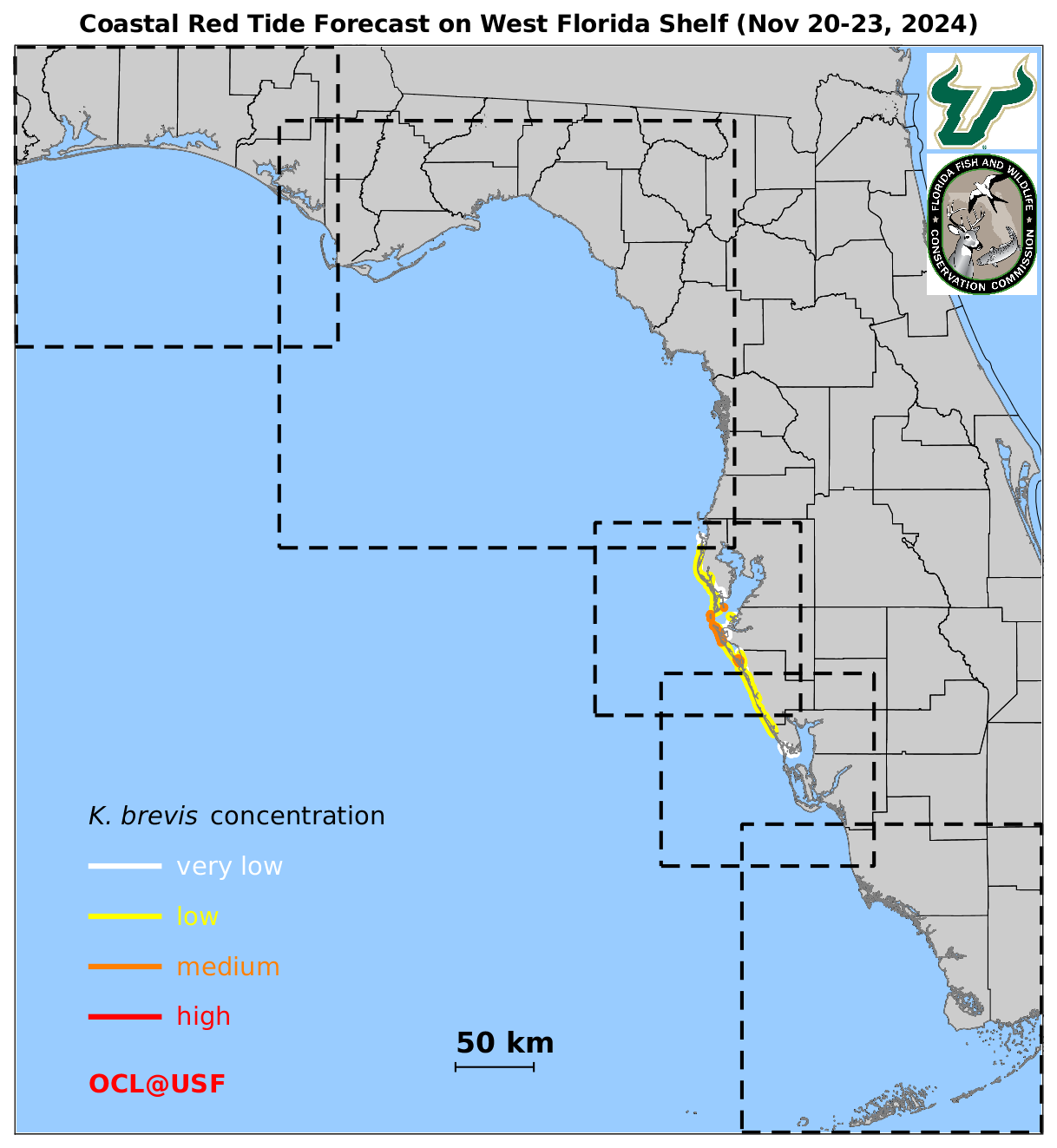 Coastal Red Tide Forecast