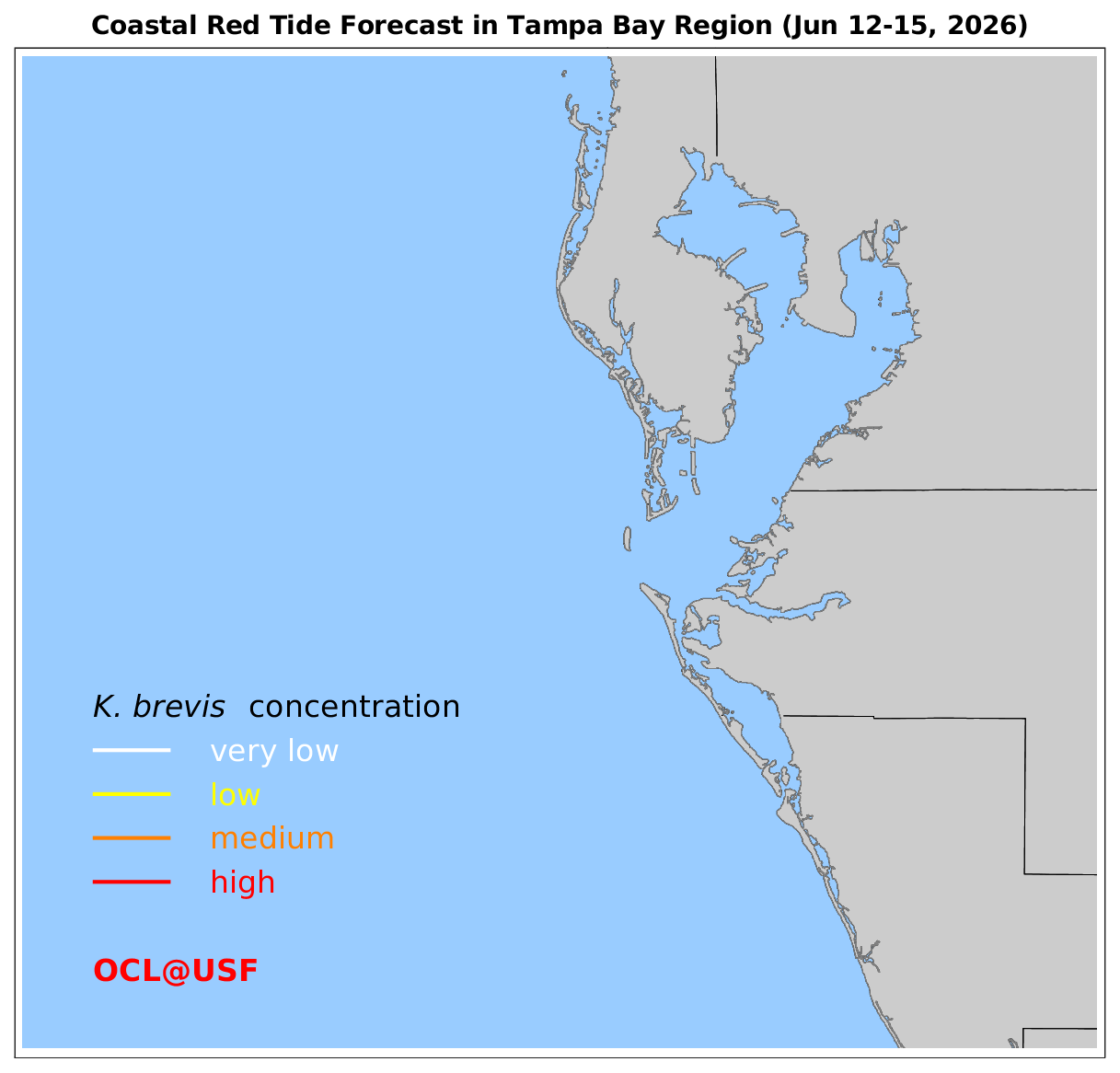 Coastal Red Tide Forecast